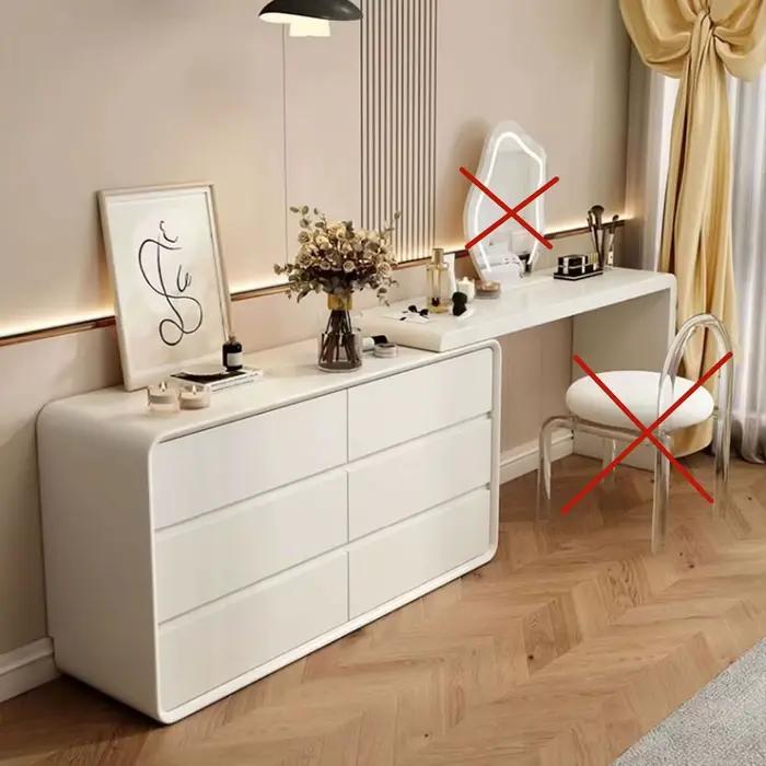 Coiffeuse évolutif, armoire seau multifonctionnelle, coiffeuse en matériaux de peinture intégrés, ad