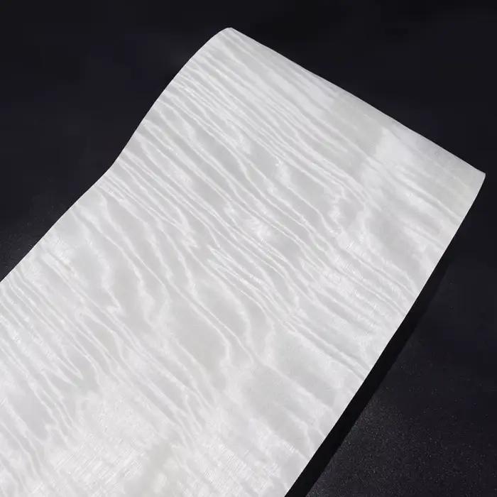 Plaque de Placage en Bois d'Érable Naturel, Ombre Blanche et Dorée, Décoration de Glissière de Meubl