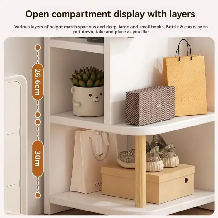 Armoire de rangement d'angle pour usage domestique, foyer simple, porte-manteau, vitrine murale d'an