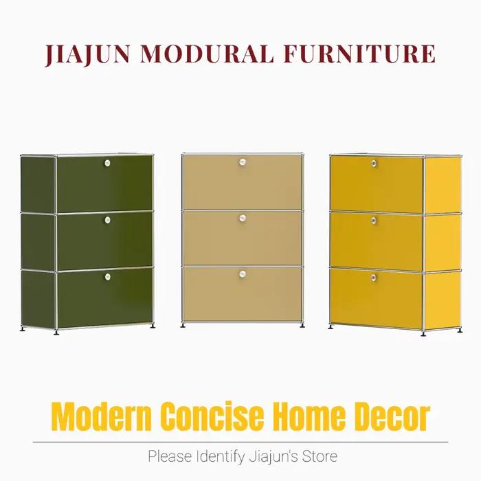 Meubles modulaires |   Armoire de rangement 1x3 |   Avec 3 portes rabattables |   Personnalisation p
