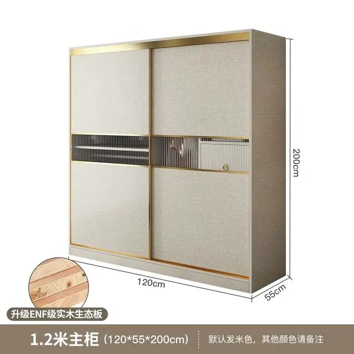 Armoire moderne de luxe en bois massif blanc, placard de rangement, Organization de la pièce, Ropero