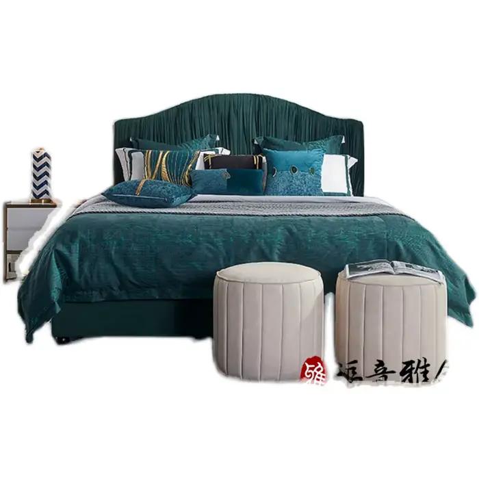 180x200 lit esthétique minimaliste Unique têtes de lit françaises cadre de lit filles Letto Matrimon
