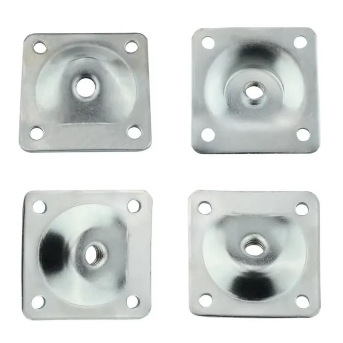 Fiosphdreams-Plaques de fixation pour pieds de meubles, support de pieds de table et de canapé, quin