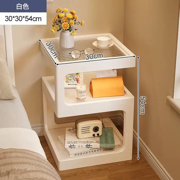 Table de chevet en bois massif, petit appartement créatif, salon, côté canapé, quelques chambres à c