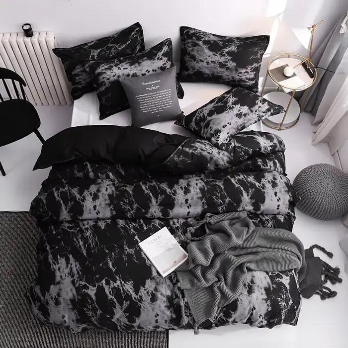Ensemble de housse de couette avec taie d'oreiller, 3 pièces, ensemble de literie Double, housse de 