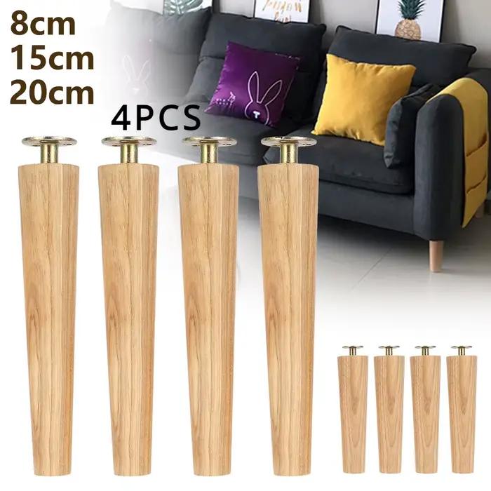 4 pièces nouveaux pieds de Table de meubles en bois massif pieds de Table d'armoire en bois meubles 