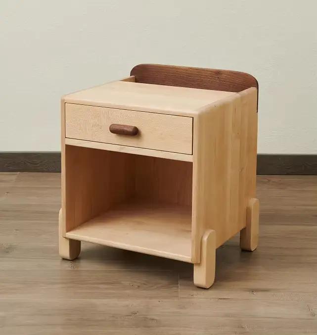 Table de chevet en bambou, vente en gros d'usine, meubles modernes, ensemble de 2 tables de chevet e
