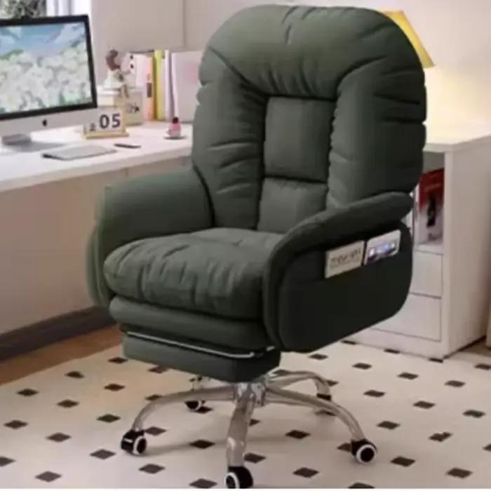 Roues blanches chaise De bureau Support arrière pivotant chaise De bureau ergonomique salle De médit