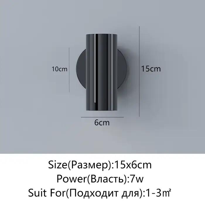 Moderne LED chevet rotatif applique pour chambre chevet couloir Dressing fond applique maison éclair