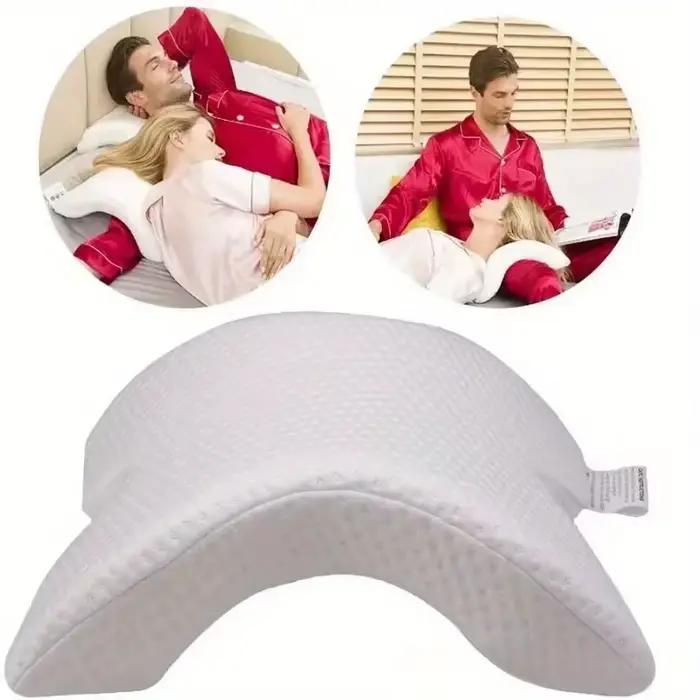 Oreiller en forme d'os pliant en forme de U, oreiller en mousse à mémoire de forme, pour Couples à p