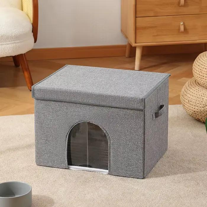 Lit rafraîchissant pour chat, climatiseur portable, maison pliable, nid igloo pour animaux de compag