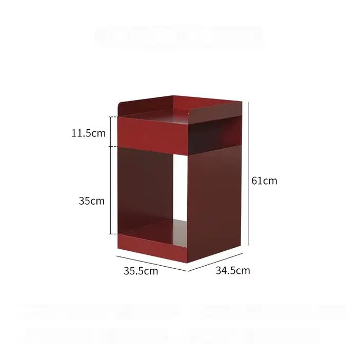 MOMO-Table d'Appoint Scandinave en Métal et Acier au Carbone, Accessoire de Rangement pour Canapé et