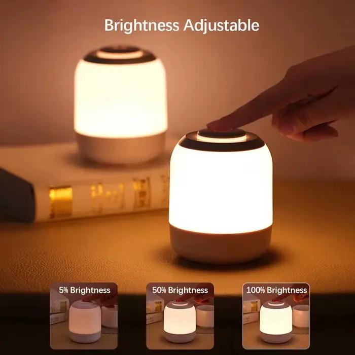 Veilleuses LED, luminosité réglable, lampe de Table Rechargeable par USB pour cuisine, chambre à cou
