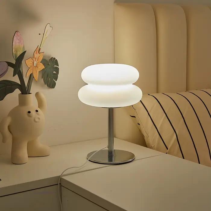 Bauhaus lampe de table abat-jour en plastique chambre chevet salon lampe champignon nordique 9 nivea