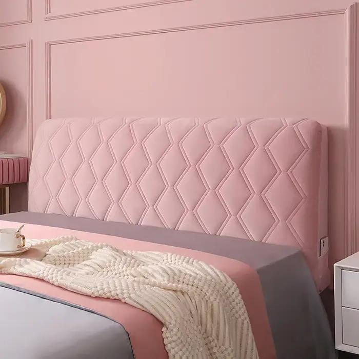 Couverture de tête de lit matelassée épaisse, couverture de tête de lit en peluche tout compris pour