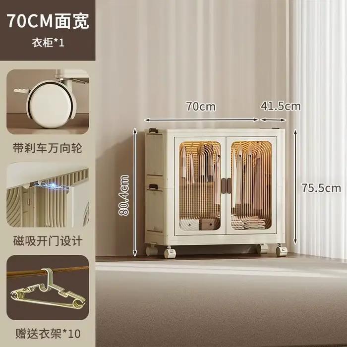 Boîte empilable armoire grand support moderne organisateur de chambre armoire en plastique vêtements