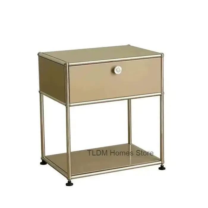 Table de chevet minimaliste, meubles de chambre à coucher médiévale, Module de rangement, meuble lat
