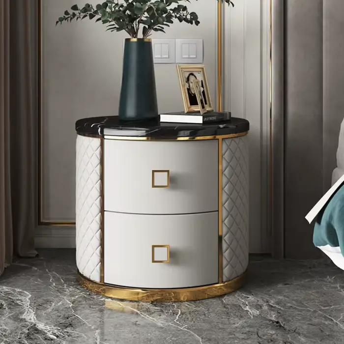 Table de chevet de style nordique, design esthétique, élégante, moderne, luxueuse, table de chevet u