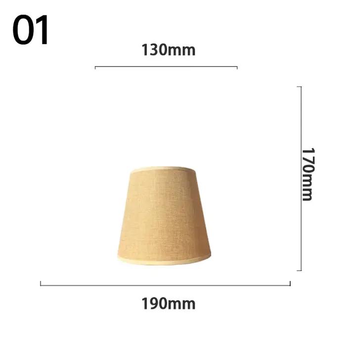 Abat-jour de lampe de Table rétro en tissu de lin, lampe de chevet de chambre à coucher, études de l