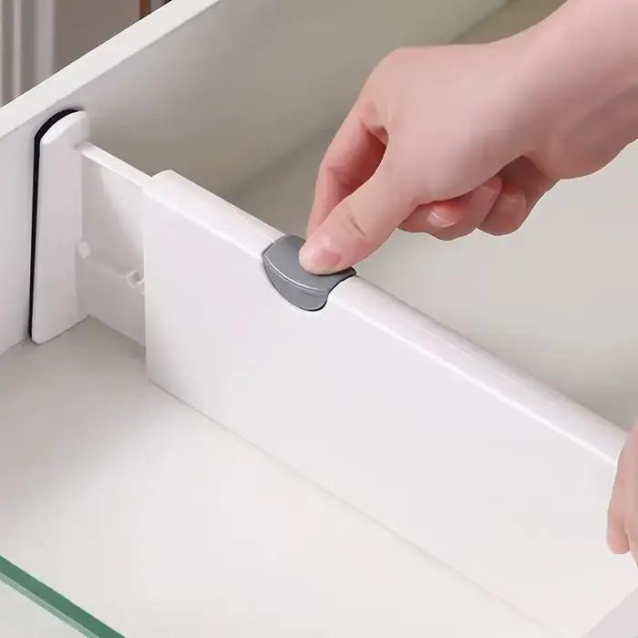 Diviseur de tiroir réglable, séparateurs organisateurs en plastique pour commode, chambre, salle de 