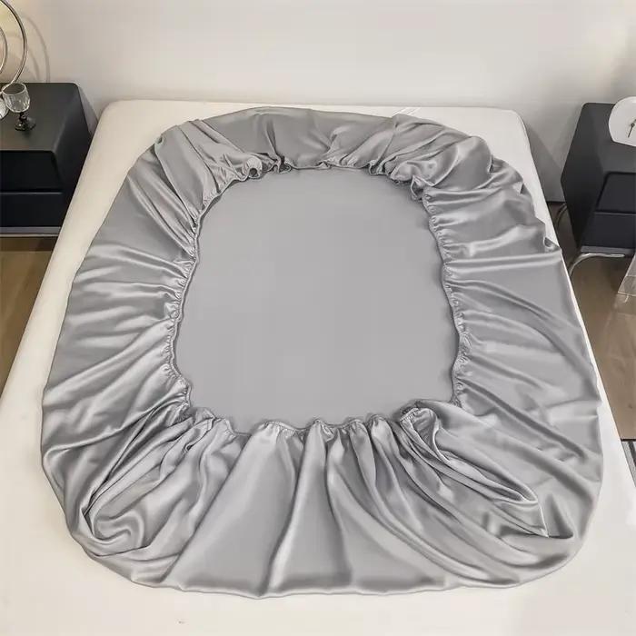 Drap-housse en soie de mûrier naturelle, housse de matelas, Queen, King, taille personnalisée, luxe,