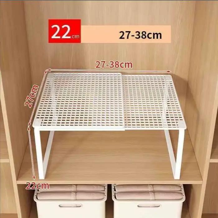 Panneau de séparation en couches évolutif pour garde-robe, 1 pièce, étagère empilable de grande capa