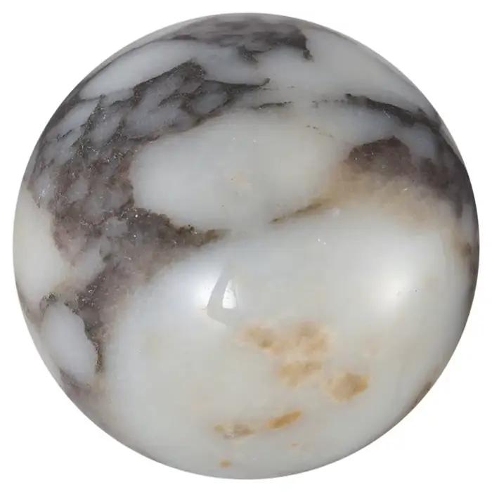B84B-luxe haut de gamme chambre chevet boule marbre pierre naturelle applique lumière LED salon coul
