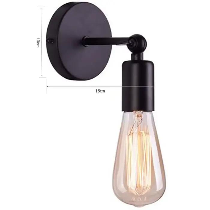 Appliques murales en bois nordique, lampe de chevet noire créative moderne E27, suspension LED, écla