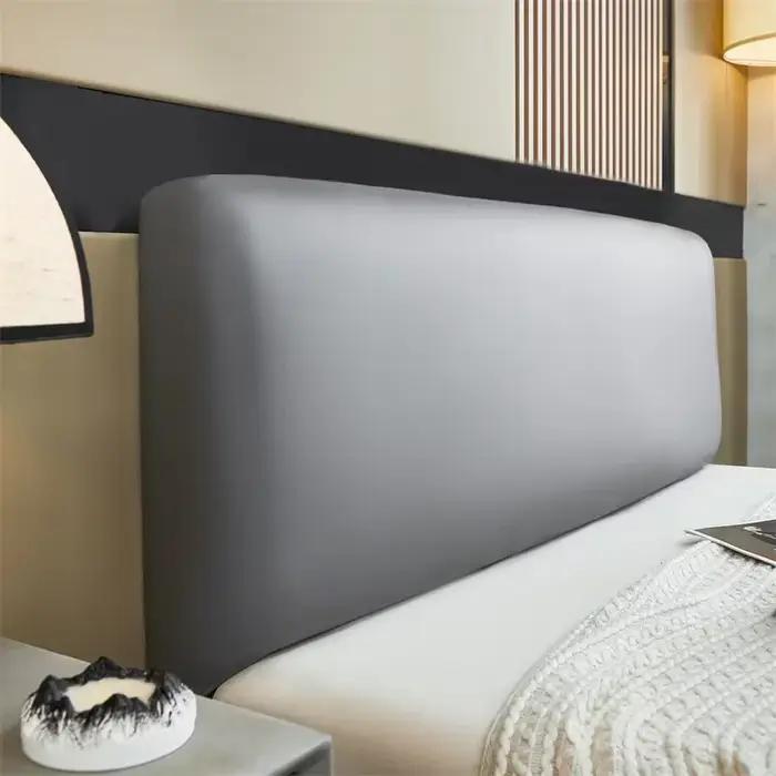 Housse de tête de lit en cuir Pu, 1 pièce, tissu technologique, imperméable, housse de tête de lit, 