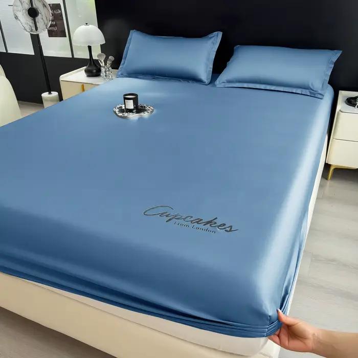 Parure de lit de luxe pour adultes, draps rafraîchissants pour matelas double et queen, ensemble com