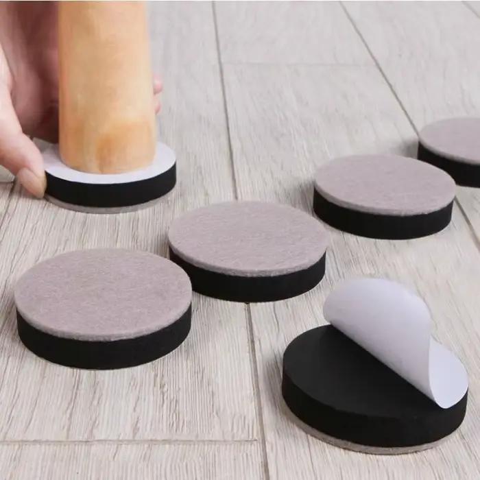 Coussinets de pieds antidérapants pour meubles en feutre épais, 4 pièces, couvre-pieds pour canapé-l