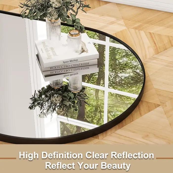 Miroir pleine longueur 26" x 71" - Miroir complet du corps avec cadre en alliage d'aluminium - Miroi
