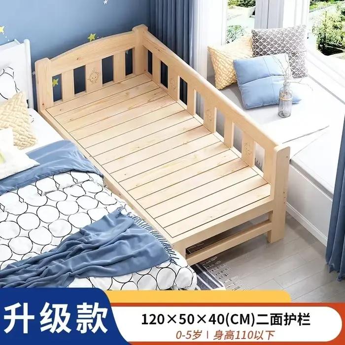 Lit de chevet simple pour garçons et filles, lits nordiques en bois massif pour petits enfants avec 