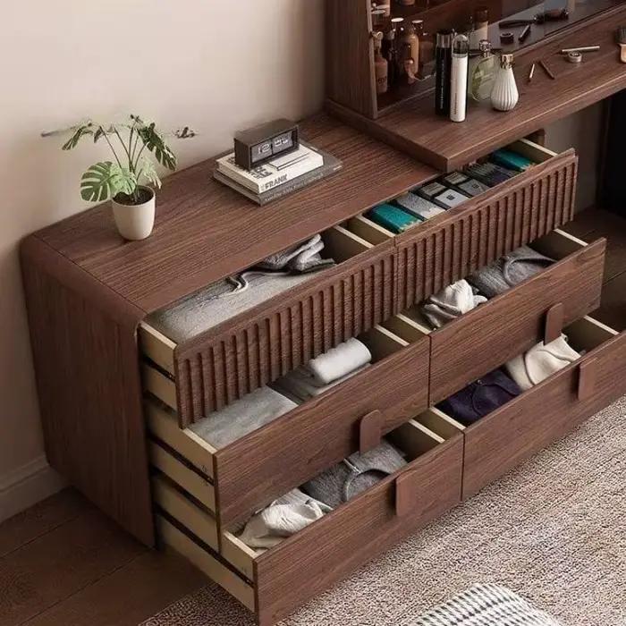 Coiffeuse de chambre moderne et vintage de luxe avec tiroir, sans miroir, pour petite pièce