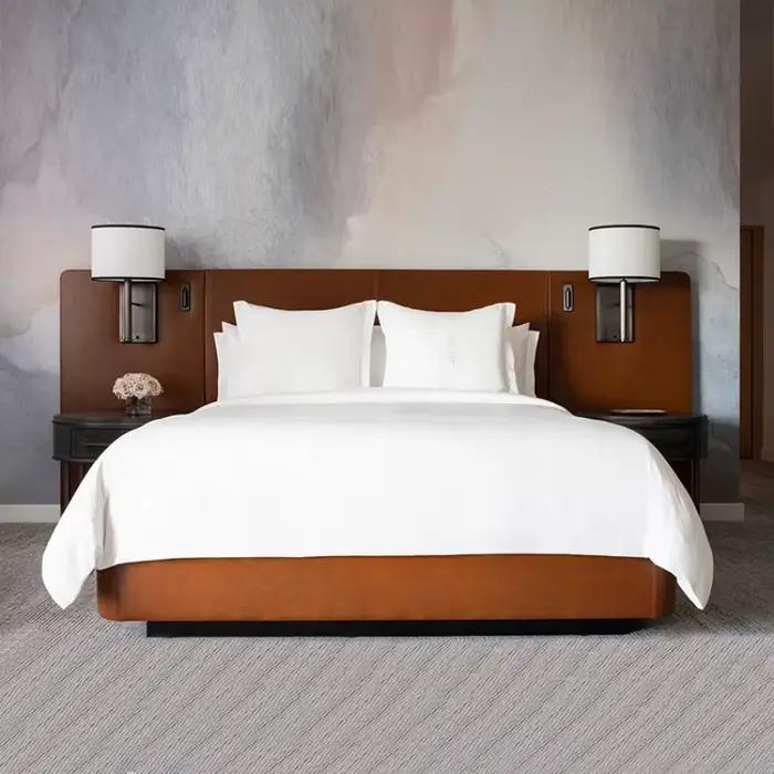 Meubles d'hôtel 5 étoiles sur mesure, maison moderne, chambre à coucher, 180x200cm, Double, Queen, k