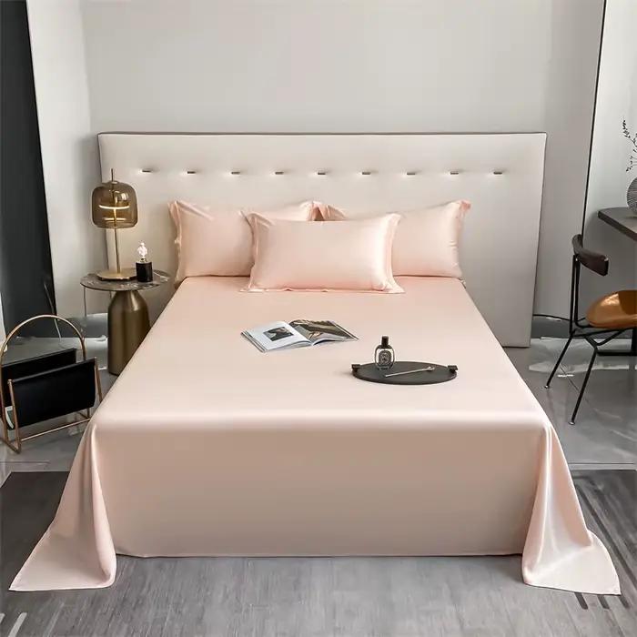 Drap plat 100% bambou pur, 1 pièce, 100% viscose issue de bambou biologique, drap de lit doux et raf
