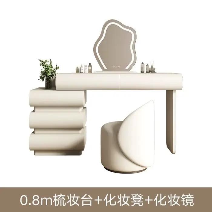 Table de maquillage élégante de style nordique avec tiroirs, coiffeuse de luxe, simple et moderne, m