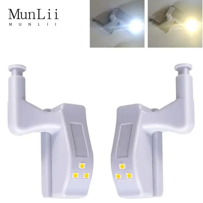 Charnière intérieure à LED, lampe sous-meuble universelle, capteur de garde-robe, lampe de nuit pour