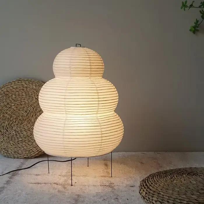 Lampe de Table Akari Noguchi Yong au Design japonais, papier de riz blanc, lampes de bureau décorati