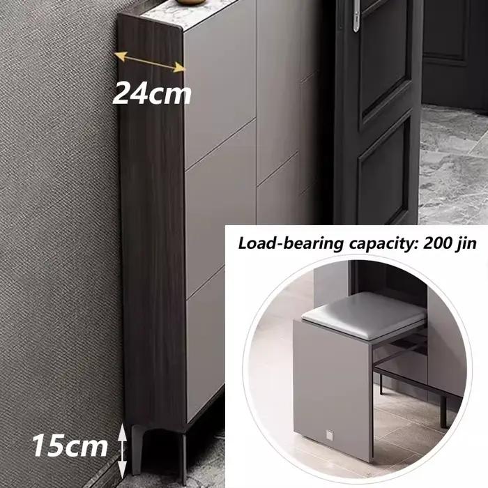 Étagère de rangement grandes armoires à chaussures derrière la porte armoires à chaussures moderne d