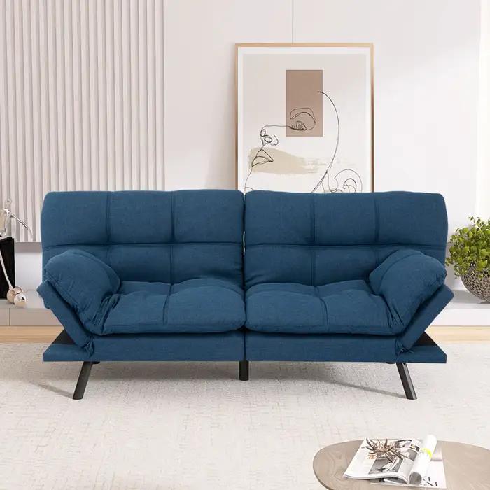 Canapé-lit Hcore Futon convertible en mousse à mémoire de forme, canapé-lit causeuse