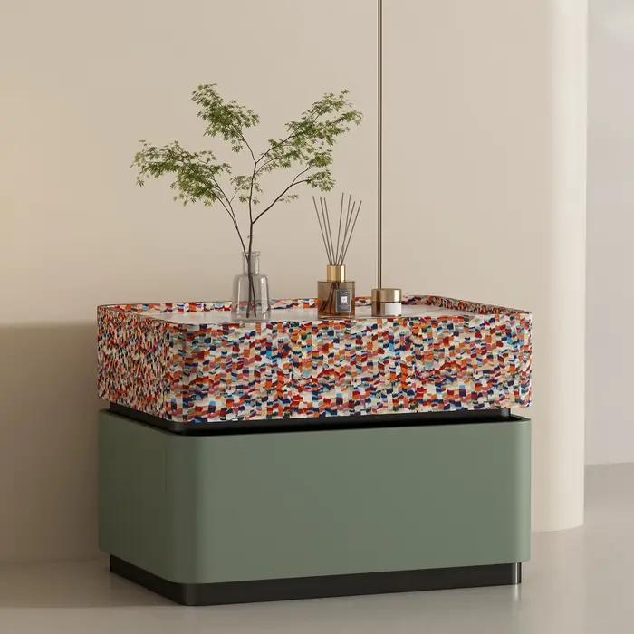 Tables De chevet simples et modernes, Design tendance, esthétique, délicatesse, Glamour, luxe, meubl