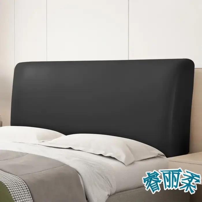 Housse de tête de lit en cuir PU, imperméable, extensible, tout compris, anti-poussière, décorative,