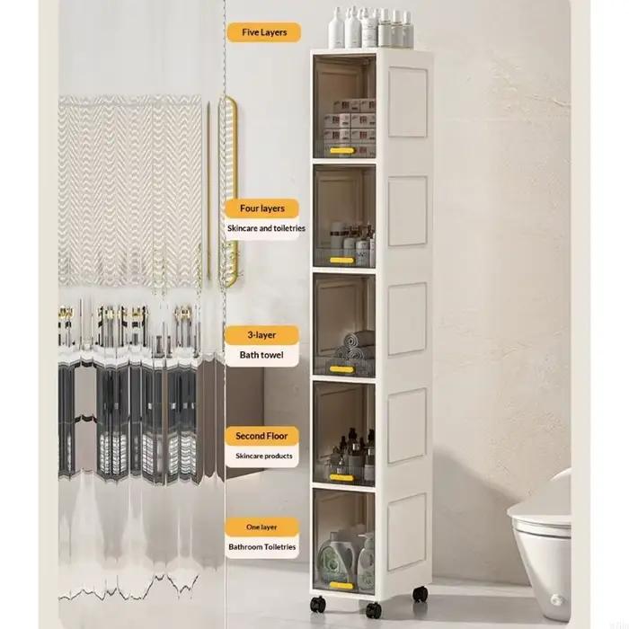 Armoire rangement à porte transparente, 5 étagères modifiables, disques amovibles, imperméable, accè