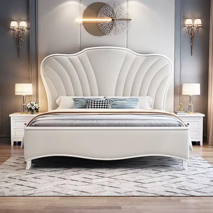 Lit de princesse européen, château Simple et sûr, Design de luxe, lit de chambre à coucher pour enfa