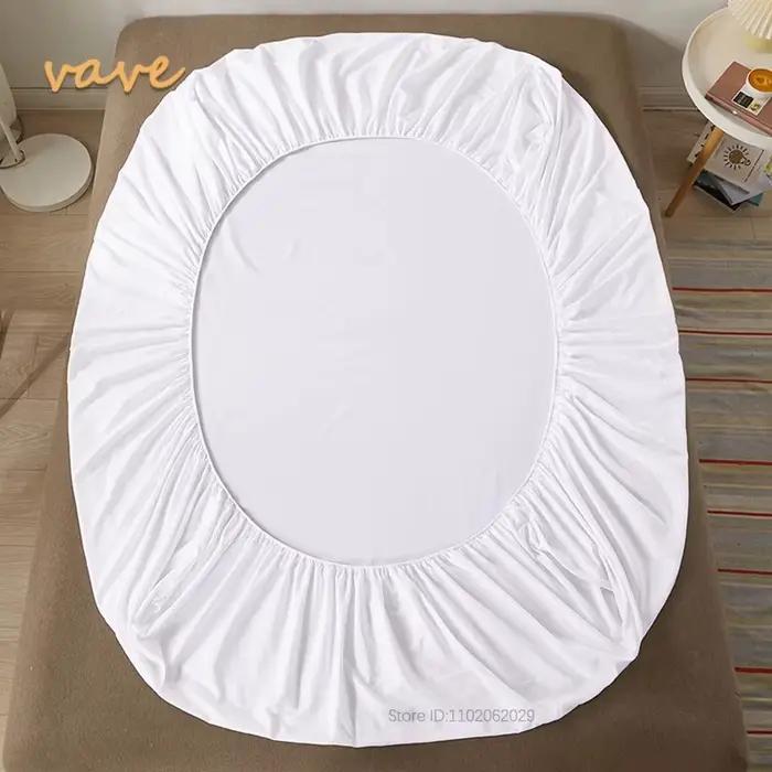 Drap-housse en tissu doux au toucher, couvre-lit élastique, coussinets de matelas pour lit simple, D