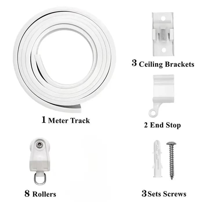 Rideau Flexible et pliable de 1 à 6M, pour chambres à coucher, balcons, salles de bains, diviseur de