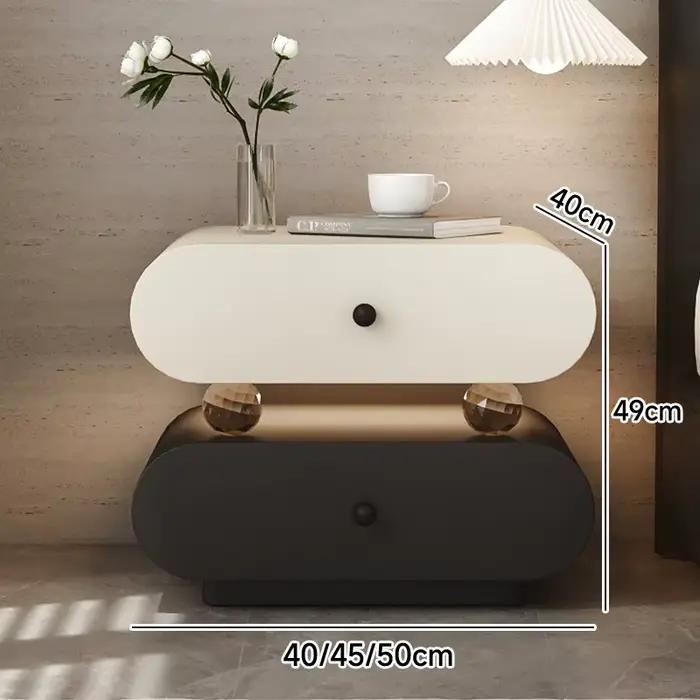 Nouvelle Table de Chevet Suspendue Minimaliste en Bois Massif 2026 – Meuble de Rangement Artistique 