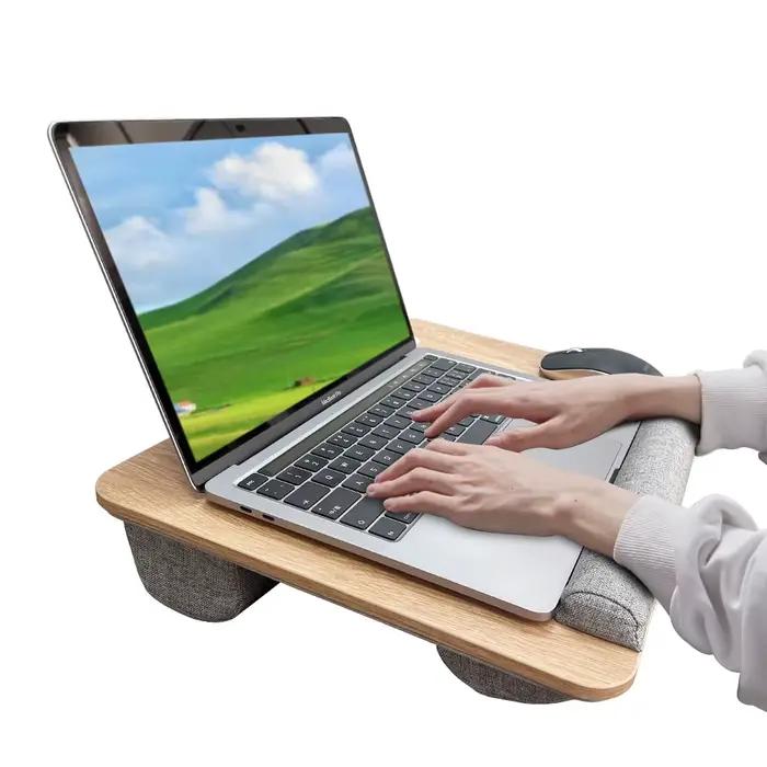 Mumucc-Table d'étude de lit suspendue en bois, bureau portable pour ordinateur portable de 15 pouces
