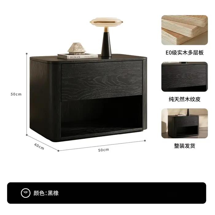 Table de chevet minimaliste de qualité supérieure, gain de place, luxe, pratique, esthétique, délica